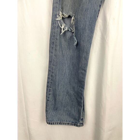 VTG Levi's 501 XX Denim Jeans 33 X 32 Button Fly Straight 90s Red Tab Grunge - Picture 10 of 16